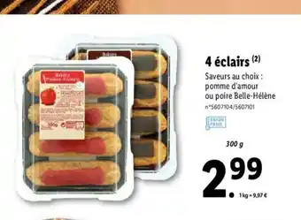 4 éclairs