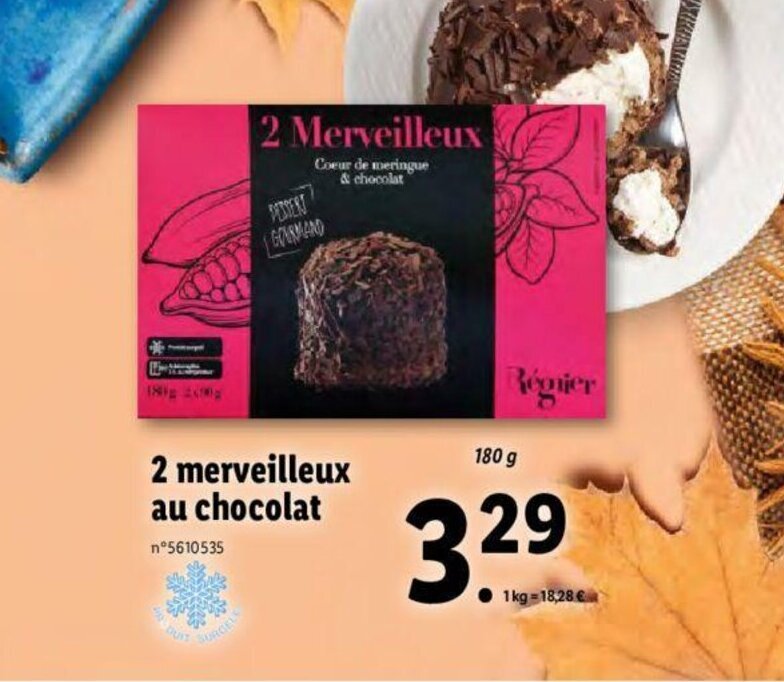 Promo 2 Merveilleux Au Chocolat Chez Lidl