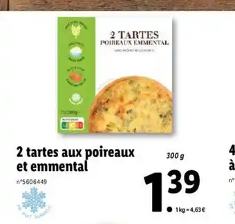 2 Tartes Aux Poireaux Et Emmental