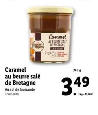 Lidl Caramel Au Beurre Salé De Bretagne offre