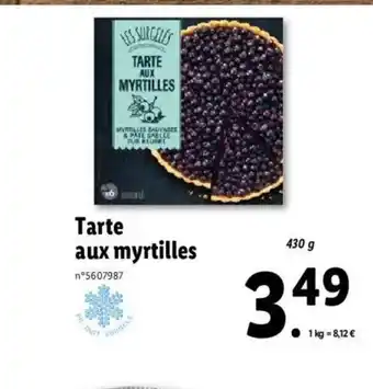 Lidl Tarte Aux Myrtilles offre