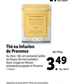 Lidl Thé Ou Infusion De Provence offre