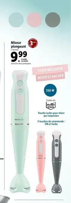 Lidl Mixeur Plongeant offre