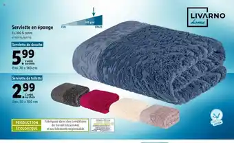 Lidl Serviette En éponge offre