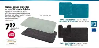 Lidl Tapis De Bain En Microfibre Ou Tapis Wc Et Salle De Bains offre