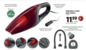 Lidl Aspirateur A Main Pour Voiture offre