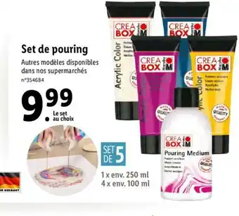 Lidl Set De Pouring offre