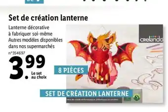 Lidl Set De Création Lanterne offre