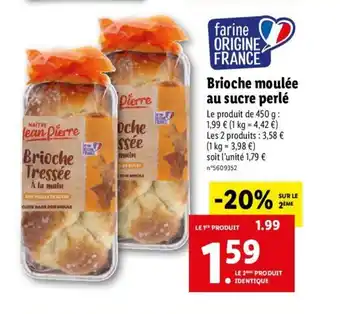 Lidl Brioche Moulée Au Sucre Perlé offre