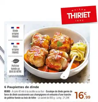 6 Paupiettes De Dinde