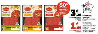 U Express Bigard carpaccio offre