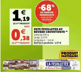 U Express Croustipate pate feuilletee au beurre offre