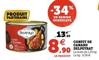 U Express Delpeyrat confit de canard offre