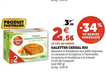 U Express Cereal bio galettes offre