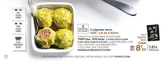 Thiriet 4 Légumes Farcis offre