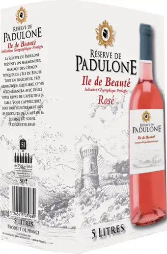 Carrefour RESERVE DE PADULONE I.G.P. Île de beauté offre