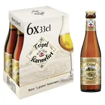 Carrefour TRIPEL KARMELIET Bière blonde offre