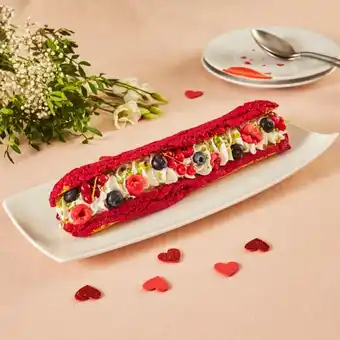 Carrefour Maxi éclair crumble framboise offre