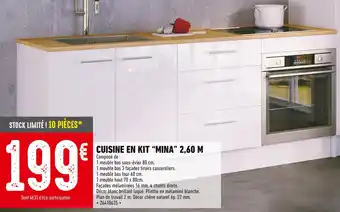 Batkor CUISINE EN KIT “MINA” 2,60 M offre