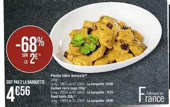 Casino Supermarchés Poulet tikka massala offre