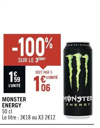 Petit Casino MONSTER ENERGY offre