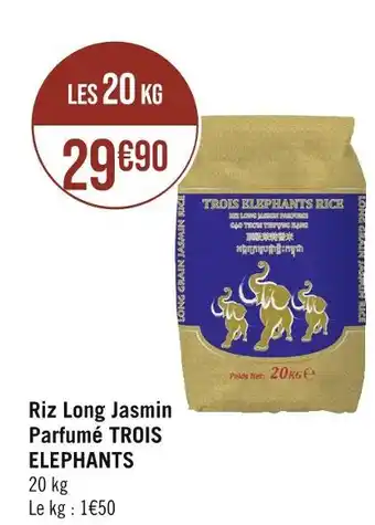 Casino Supermarchés TROIS ELEPHANTS Riz Long Jasmin Parfumé offre