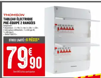 THOMSON TABLEAU ÉLECTRIQUE PRÉ-ÉQUIPÉ 2 RANGÉES