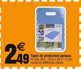 Cora x Carrefour Tapis de protection genoux offre