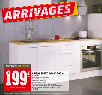 Brico Cash CUISINE EN KIT “MINA” 2,60 M offre