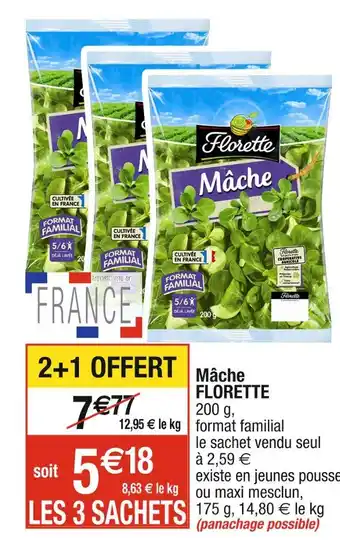 Cora x Carrefour FLORETTE Mâche offre