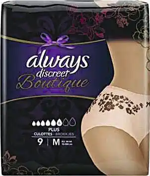 Culottes protections urinaires Discreet Boutique
