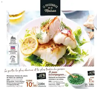 Thiriet Morceaux Choisis De Coeurs De Filets De Cabillaud offre