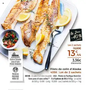 Thiriet Filets De Colin D'Alaska offre
