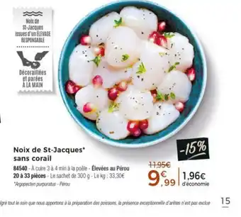 Thiriet Noiz De St-Jacques* Sans Corall offre