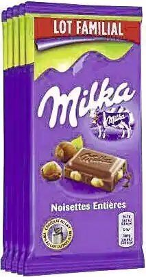 Casino Supermarchés Chocolat au lait noisettes entières offre