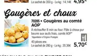 Thiriet Gougéres Au Comté offre