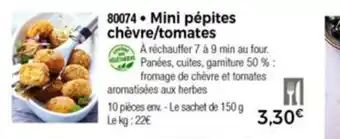 Mini Pépites Chévre/Tomates