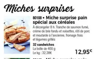 Thiriet Miche Surprise Pain Spécial Aux Céréales offre