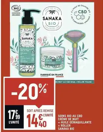 Casino Shop SOINS BIO AU CBD CRÈME DE NUIT offre