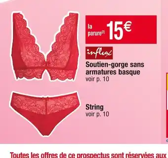 Cora x Carrefour Soutien-gorge sans armatures basque voir p. 10 offre