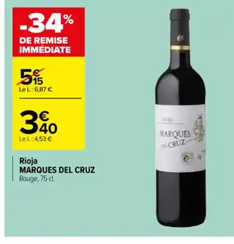 Rioja MARQUES DEL CRUZ