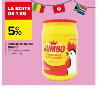 Carrefour Bouillon en poudre JUMBO offre