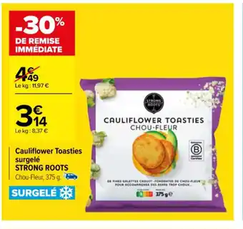 Carrefour Cauliflower Toasties surgelé offre