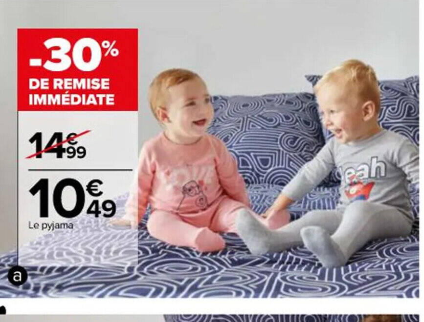 Pyjama bébé best sale garçon carrefour