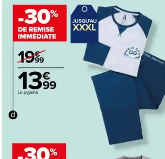 Carrefour Pyjama homme des offre