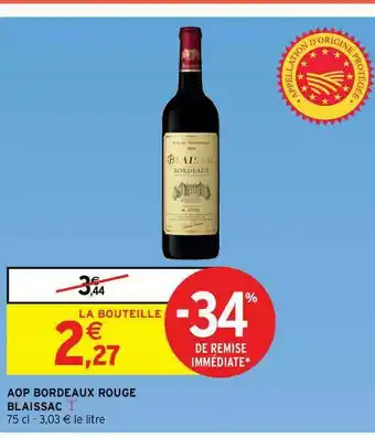 Intermarché Express Aop Bordeaux Rouge Blaissac offre