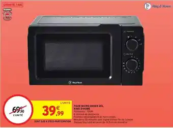 Four Micro Ondes 20l King D'home