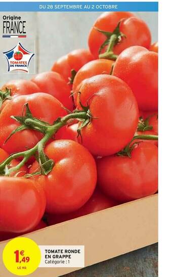 Intermarché Express Tomate Ronde En Grappe offre