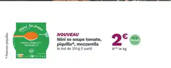 Picard Mini So Soupe Tomate, Piquillo, Mozzarella offre