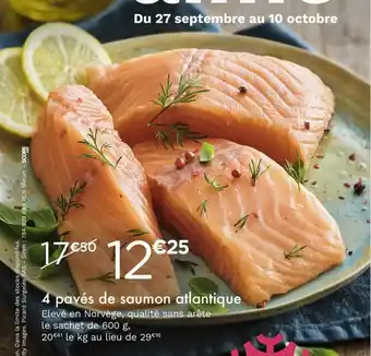 Picard 4 Pavés De Saumon Atlantique offre
